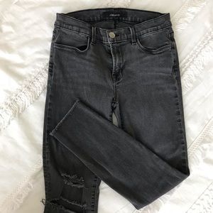 J Brand Cropped Skinny Mercy Jean 8226
